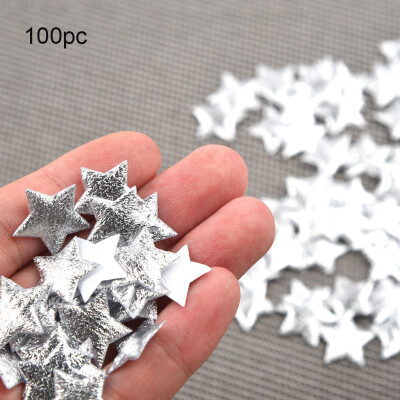 

Gobestart 100pc Gold Silver Cloth Christmas Five-pointed Star Confetti Home Decoration 2cm