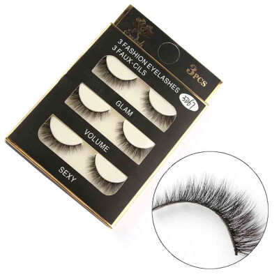 

〖Follure〗1 Box Luxury 3D False Lashes Fluffy Strip Eyelashes Long Natural Party