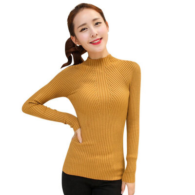 

Women Pullovers Solid Knitwear O-Neck Long-Sleeve Loose Thick Knitted Female Sweaters Wool Clothes