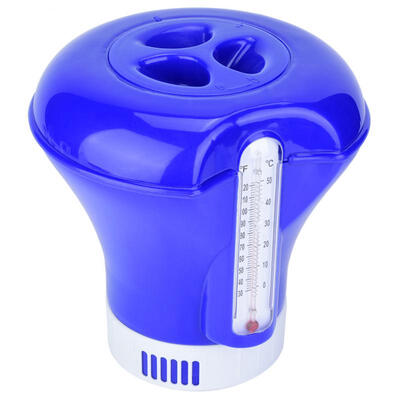 

Greensen Swimming Pool Floating Chemical Chlorine Dispenser Tablet Holder with Thermometer