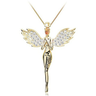 

European Angel Wings Angel Pendant Necklaces