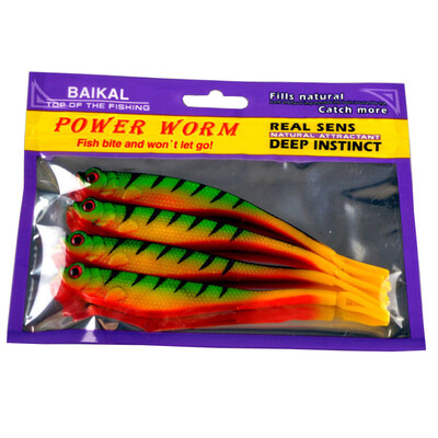 

Saidsome Fishing Bait Soft Lure Belly Chest Fork Dice Simulation Fish 4pc bag fishing bait fishing lure