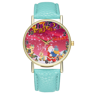

2018 Santa Claus Womens Watches Fashion Gift Christmas Tree Pendant Wrist Watch Women Christmas Ladies Quartz Clock Reloj &Ff