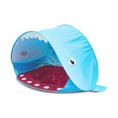

Lovely Whale Shape Beach Tent Kids Summer UV Protection Rain-proof Shelter