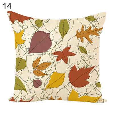 

Maple Leaves Square Throw Pillow Case Cushion Cover Home Sofa Bed Car Decor