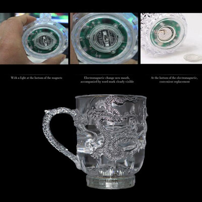 

LED Flash Color Changing Dragon Cup Water Activated Light-Up Beer Whisky Mug Bar