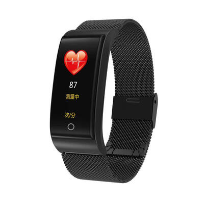 

F4 Fitness Tracker Smart Bracelet Activity Tracker With Color Touch Screen Fine Steel Band Heart Rate Sleep Monitor