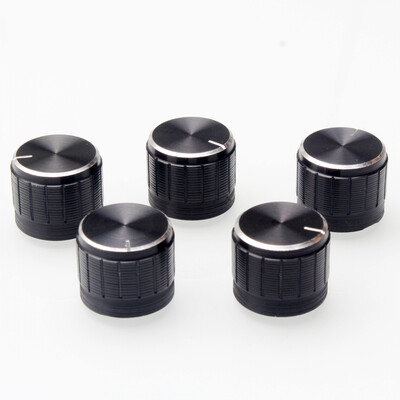 

5PCS Aluminum Alloy Potentiometer Knob 6mm Mounting Hole