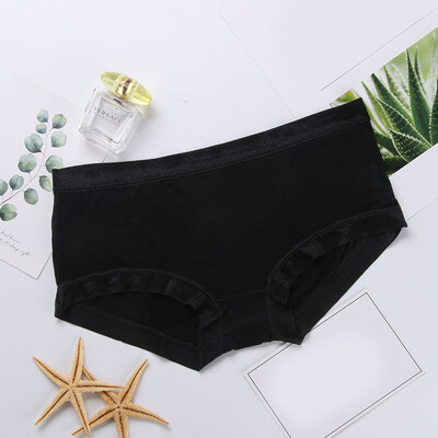 

Womens Silky Comfy Low Waist Briefs Breathable Solid Color Seamless Underwear