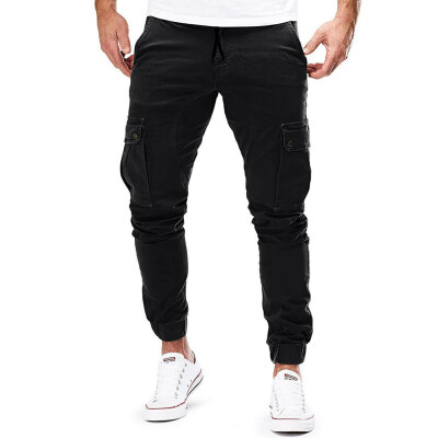 

New Plain Pants Mens Casual Pants Joggers Slim Fit Men Autumn Clothing Pants