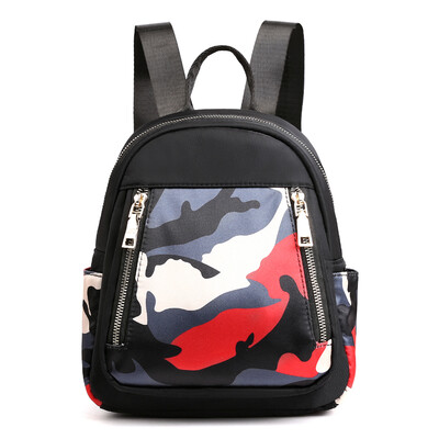 

Oxford double shoulder bag leisure fashion printing small backpack canvas bag national style backpack woman shoulde