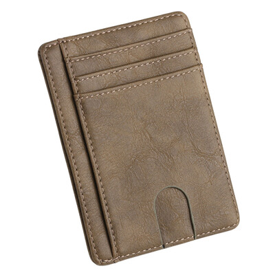 

Gobestart New Mens Leather Wallet Thin Credit Card Holder ID Case Purse Bag