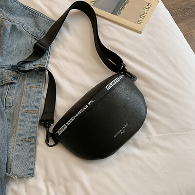 

Tailored Women Joker Simple Crossbody Fashion Chest Pocket Pocket Shoulder Bag