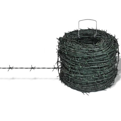 

Barbed Wire Entanglement Wire Green Wire Roll 328 ft