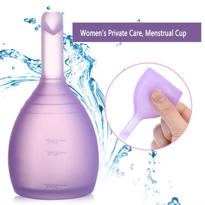 

Greensen 2 Size Reusable Silicone Lady Feminine Soft Menstrual Period Leak Free Safety CupMenstrual Cup Feminine Hygiene Cup