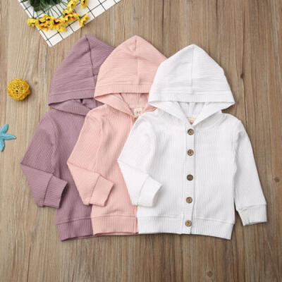 

US Boutique Infant Baby Girl Warm Clothes Long Sleeve Knitted Coat Outwear Tops