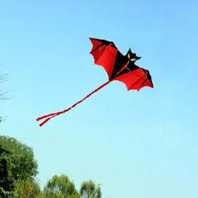 

YIWULANew 18m 70in Vampire Bat Kite Red Easy To Fly Great Gift Outddoor Fun Sports
