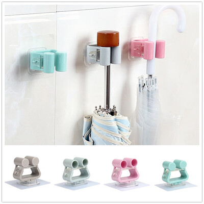 

〖Follure〗Wall Mounted Mop Organizer Holder Brush Broom Hanger Storage Rack Kitchen Tool