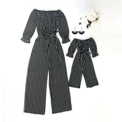 

Family Clothing Matching Mom And Daughter Kids Clothes Bodysuit Jumpsuit Outfits