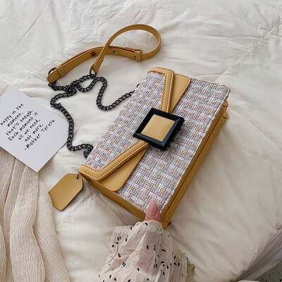 

Summer bag womens bag new 2019 fashion French minority bag Joker shoulder chain messenger bag
