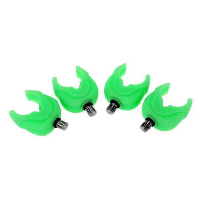 

4pcs Silica Gel Rubber Fluorescent Fishing Rod Pole Butt Rest Head Luminous Gripper Grips