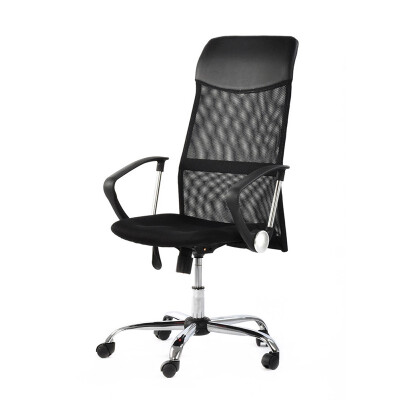 

Ergonomic Tall High Back Mesh Fabric Swivel Office Chair Seat Height Adjustable Desk Chair with Chrome armrestBlack