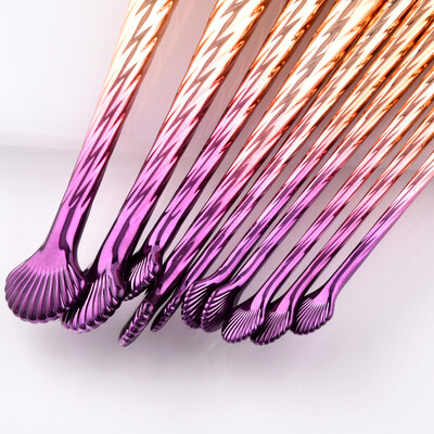 

〖Follure〗10pcs Pro Makeup Brushes Set Foundation Powder Eyeshadow Eyeliner Lip Brush Tool