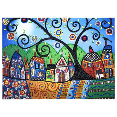 

5D City Landscape Diamond Painting DIY Handcraft Crystal Rhinestone Diamond Embroidery Painting Arts Craft for Home Decoration