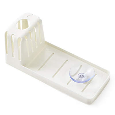 

Kitchen Cleaning Supplies Soap Drain Rack Plastic Sponge Scrubber Storage Holder Basket