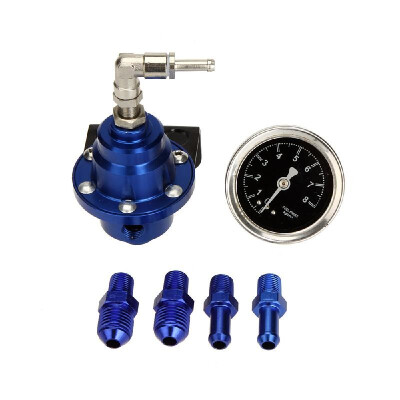 

High Performance Adjustable Fuel Pressure Regulator with Filled Oil Gauge for Car Auto