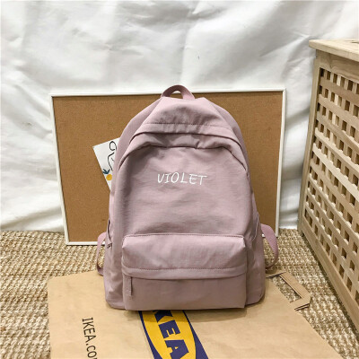 

Ins bag girl campus harajuku ulzzang college students shoulder bag Hong Kong Fengsen Department College Feng bai backpack