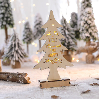 

Tailored LED Light Cute Christmas Elk Ornaments Window Holiday Decoration Adornment A