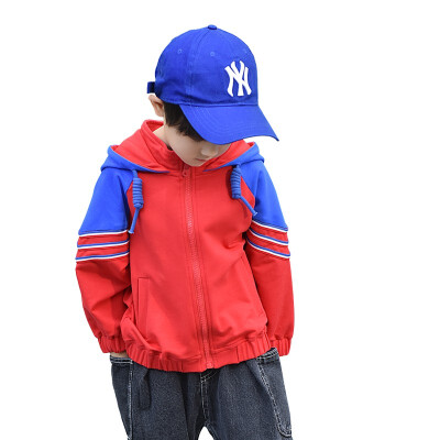 

GONGXICHEN 2019 autumn new boy hooded pullover sweater sweater sports 14973