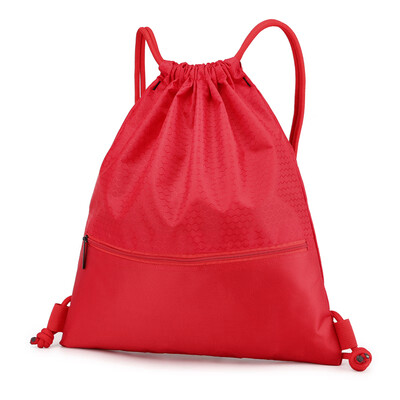 

Customized bundle pocket rope pulling shoulder bag for men&women portable folding waterproof simple outdoor travel fitness Bac