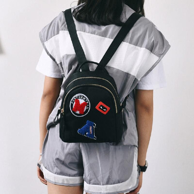 

Women Mini Backpack for Teenagers Girls School Bag Cute Applique Solid Small Backpack Casual Rucksack Bag