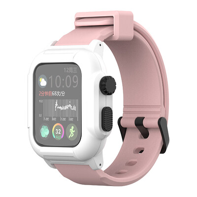 

〖Follure〗Waterproof Silicone Strap Watch bandBelt watch case for Apple Watch4 40mm