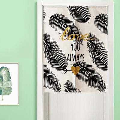 

Greensen Japanese Style ALWAYS Words Printed Kids Doorway Curtain Bedroom Divider Curtain Blind 85120CM