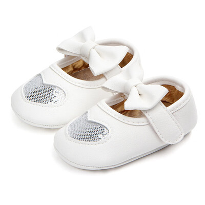 

Spring&Autumn Girl Cute A Heart Baby Butterfly-knot Princess Shoes Baby Shoes Soft Non-slip Synthetic Leather Baby Shoes 4 C