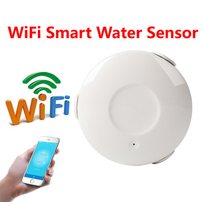 

〖Follure〗Smart WiFi Water Sensor Flood Leak Detector Alarm APP Alert No Hub Required