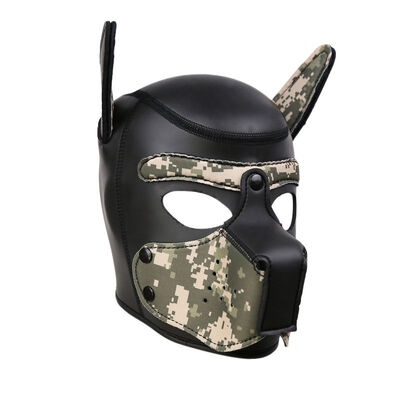 

Halloween Sexy Cosplay Puppy Mask Dog Full Soft Head Mask Prop Padded Rubber Puppy Play Mask For Masquerade
