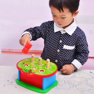 

YIWULADeluxe Pounding Bench Wooden Toy With Mallet Wooden Learning Educational Toys