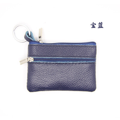 

Customizable LOGO leather mini purse bus card package creative Korean zipper multifunction key bag coin
