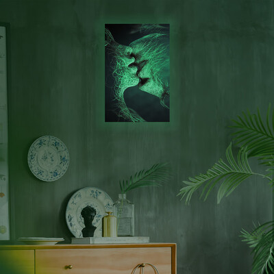 

〖Follure〗Kiss Luminous Wall Sticker Glow In The Dark Home Decor Stickers Room Wall Decal