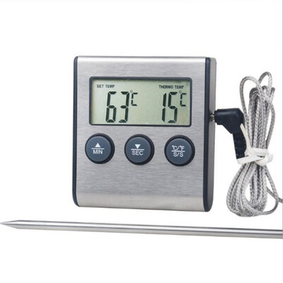 

New Hot Digital Thermometer Temperature Kitchen food thermometer Cooking Meat BBQ Thermometer With Timer Home Outdoor supplies