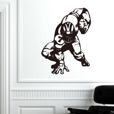 

〖Follure〗American Football Wall Vinyl Decal Sport Super Bowl Sticker Home Removable Decor