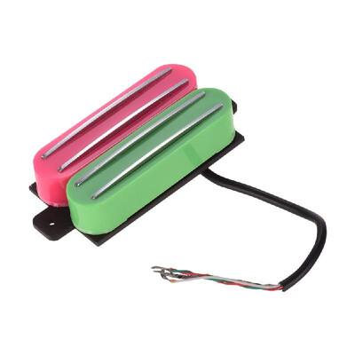 

Double Twin Hot Rail Humbucker Pickup with 4 Wires for ST LP Electric Guitar Replacement Parts