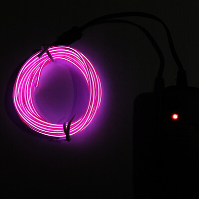 

Siaonvr Flexible LED Light EL Wire String Strip Rope Glow Decor Neon Lamp USB Controlle