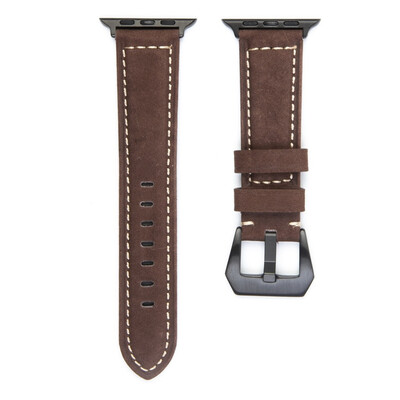

〖Follure〗Leather Strap Replacement Band For Apple Watch Series 1234 42mm44mm Black