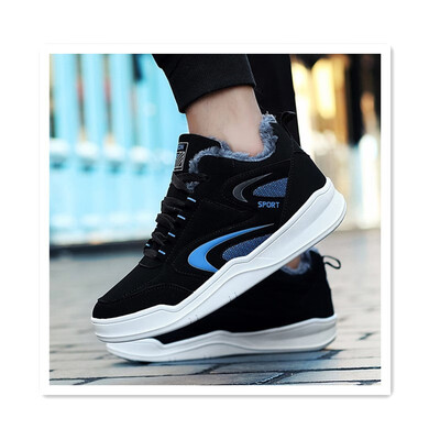 

2018 Korean version of winter cotton shoes plus velvet thickening warm junior high school students autumn&winter trend mens s