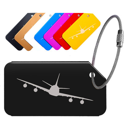 

〖Follure〗Luggage Tags for Travel Suitcase Durable Aluminium Aeroplane Design Multicolour